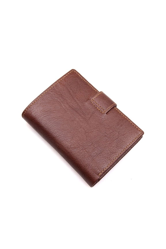 Men's Genuine Bifold Business Wallet, Design, 1 Set