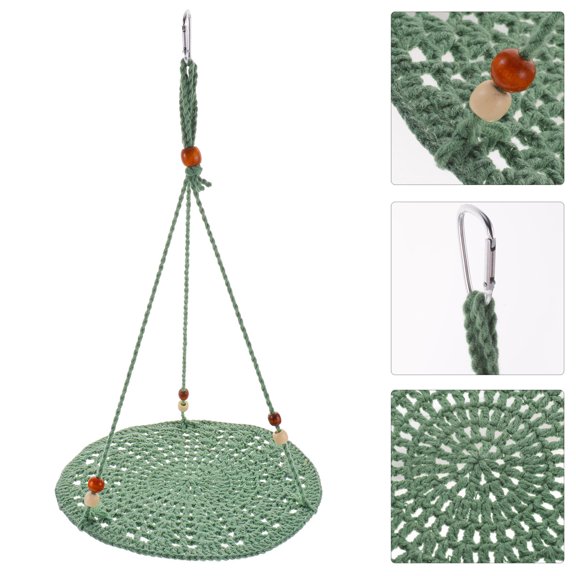 WRISTBIQUE Compact Lightweight Reptile Hammock Hanging Bed with Washable Cotton Rope