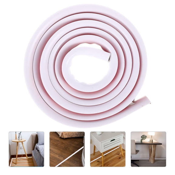 WRISTBIQUE Flexible Cord Hider for Cables PVC White Cable Management Low Profile Design for Home Supplies 1Pcs