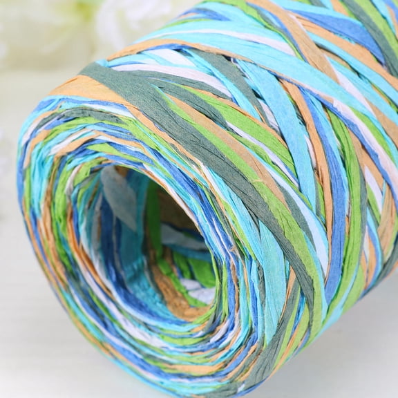 WRISTBIQUE Handmade Decorative Raffia Ribbon Rope for Bag Weaving, Crafting, and Home Wall Decor Accents