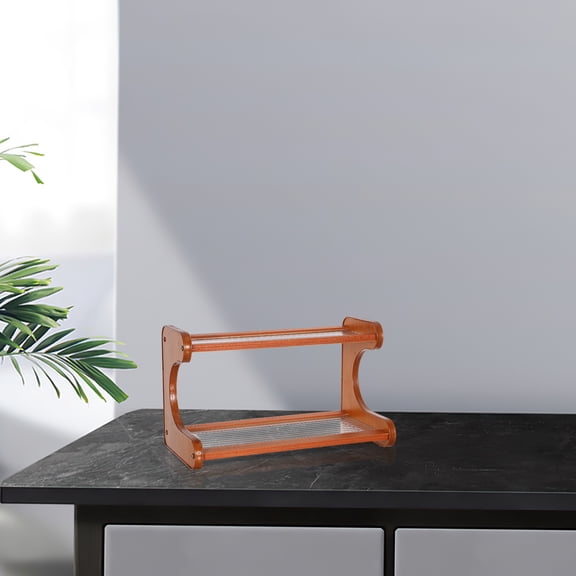 WRISTBIQUE Desktop Organizer Rack Light Brown Fiber for Dormitory Living 1Pack