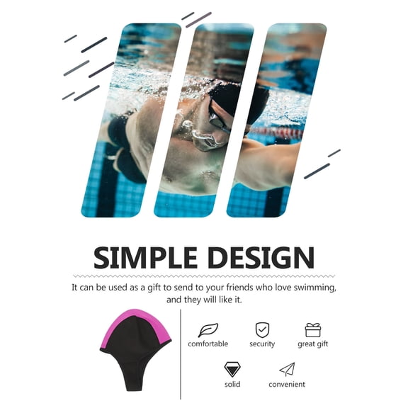 WRISTBIQUE Elastic Swimming Hat Rubber 1Set 11.8x10.2in