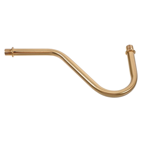 WRISTBIQUE Diy Table Lamp Stem Copper Plated Metal Curved Rod For Light Fixtures Accessory 1Pcs 6.7X0.4X0.35In