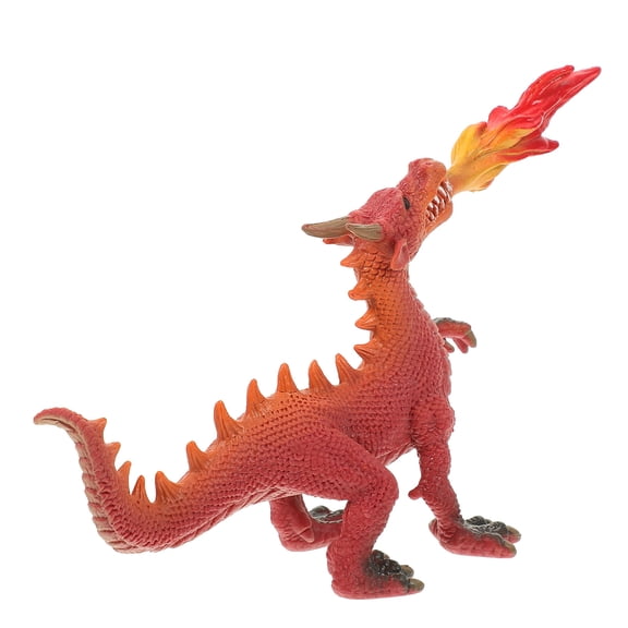 WRISTBIQUE Realistic Brown Dragon Ornament Made of Plastic for Restaurant and Shop Decoration