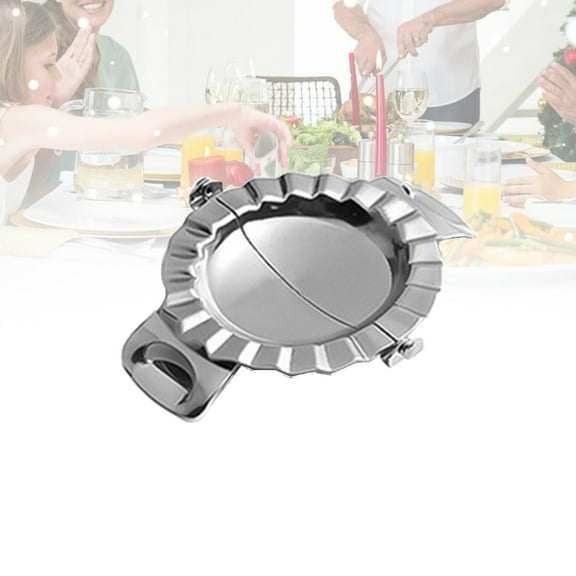 WRISTBIQUE Stainless Steel Dumpling Mold and Dough Press for Easy Making of Empanadas, Ravioli, Pierogi, Dumplings and More