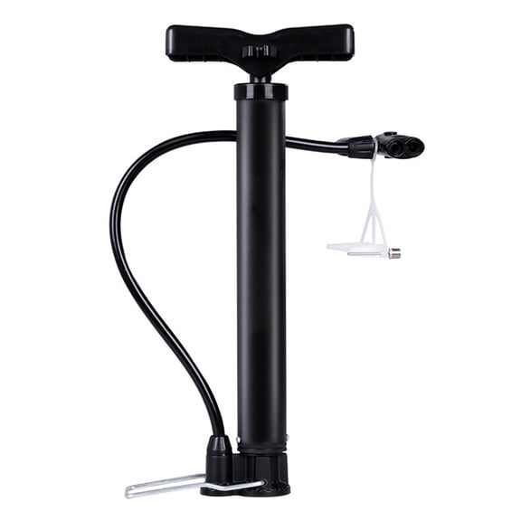 WRISTBIQUE Black Metal Bike Floor Pump High Pressure Foot Inflator with Ergonomic Handle