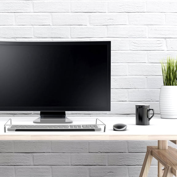 WRISTBIQUE Transparent Acrylic Keyboard Cover Protector for Home and Office Use - 1 Set