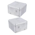 thumbnail image 1 of WRISTBIQUE Silver Guitar Pedal Enclosure Durable Aluminum Organizer for Storage 2Pcs, 1 of 8