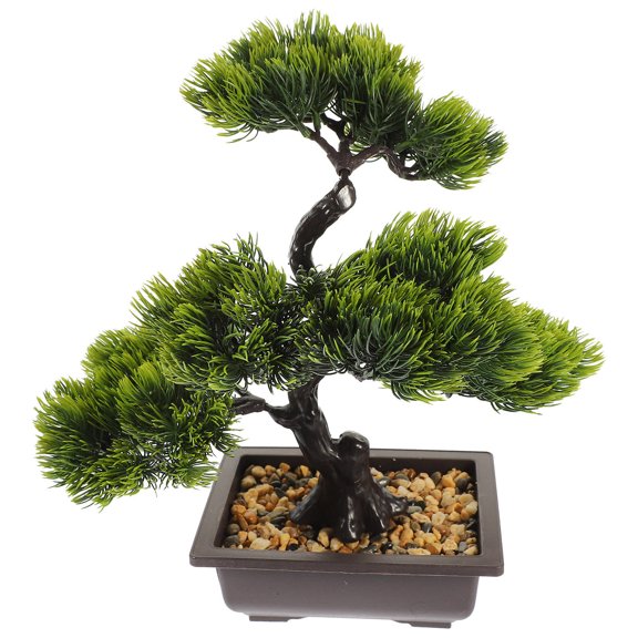 WRISTBIQUE Realistic Fake Bonsai Tree Desk Plant Decorative Pine Tree Ornament