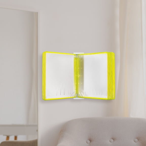 WRISTBIQUE Paper Organizer Wall File Holder Iron Quick Flip Pages Educators 1Set