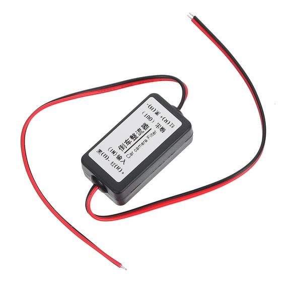 WRISTBIQUE Auto Rear View Rectifier Black 12V Dc Power Filter Capacitor for Vehicle Backup Camera