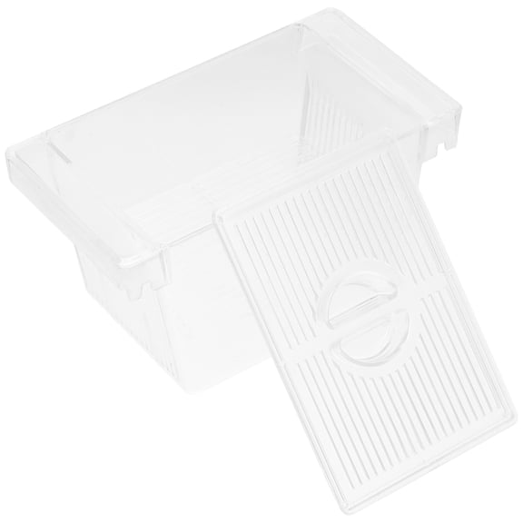 WRISTBIQUE Plastic Betta Fish Breeding Box Transparent Isolation Hatching Case for Home Use