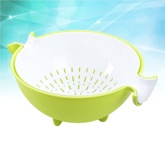 WRISTBIQUE Fruit And Veggie Washing Bowl 1Pack Colanders Plastic For Home Use