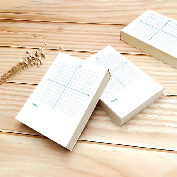 WRISTBIQUE Graph Paper Notepad for Math Practice Featuring Xy Coordinate Design and Smooth Writing