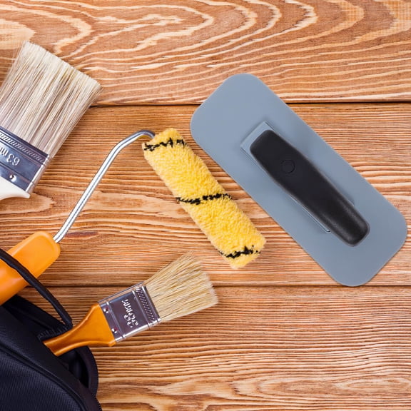 WRISTBIQUE Grey Plastic Plaster Trowel - Wall Putty Spreader Tool for Smooth Application, 1 Piece