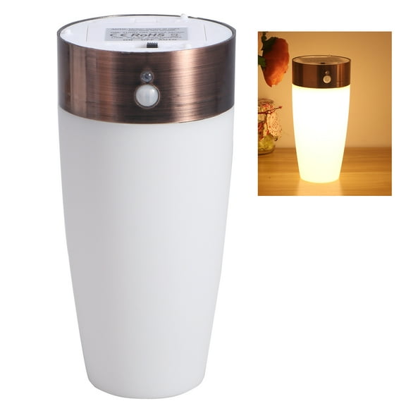 WRISTBIQUE Assorted Color Metal Round Motion or Lamp LED Night Light for Hallway Bathroom