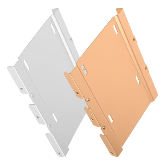 WRISTBIQUE 2Pcs SSD Mount Bracket Set Aluminum Alloy Hard Drive Holder Tray for Desktop Pc