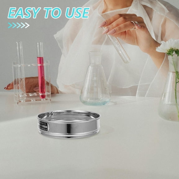 WRISTBIQUE Stainless Steel Kitchen Sieve Mesh Pan for Efficient Flour and Soil Separation, and Easy to Use