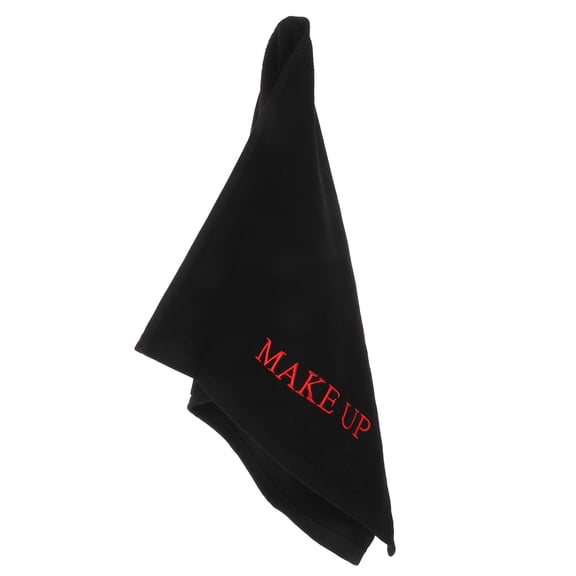 WRISTBIQUE Black Makeup Vanity Cotton Mat, Desktop Protector, Absorbent Table Cover for Dressing Table, Home Use