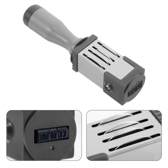 WRISTBIQUE Metal Number Stamp with Manual Date and Time Function for Home, Office, and Industrial Use