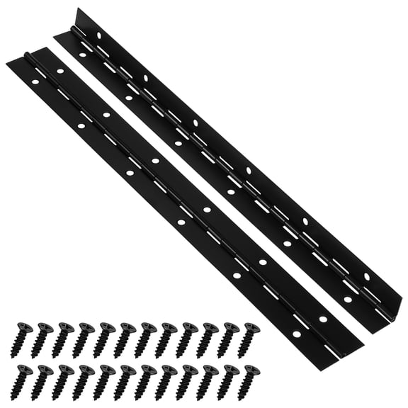 WRISTBIQUE Metal Piano Hinge Iron Hinges Screws For Wood Cabinet Box Versatile For Crafts