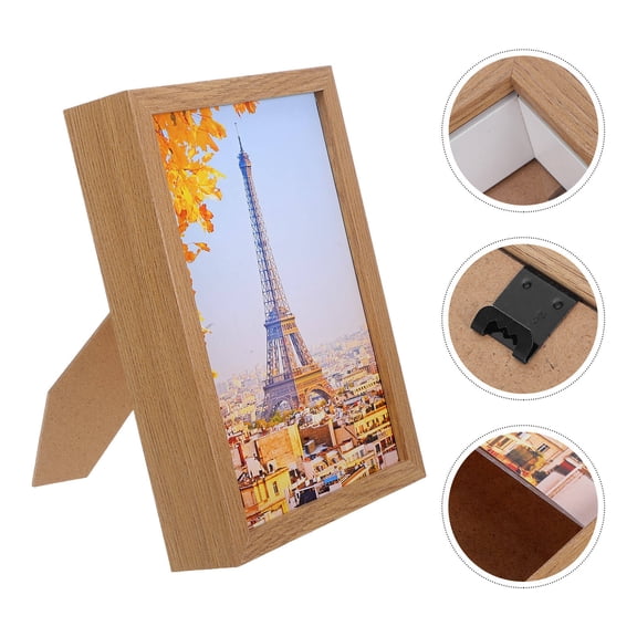 WRISTBIQUE Wooden Hidden Storage Picture Frame Safe with Lock for Home Money and Jewelry
