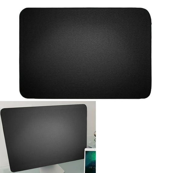 WRISTBIQUE Back to School Computer Monitor Dust Cover Black Polyester 1Pack