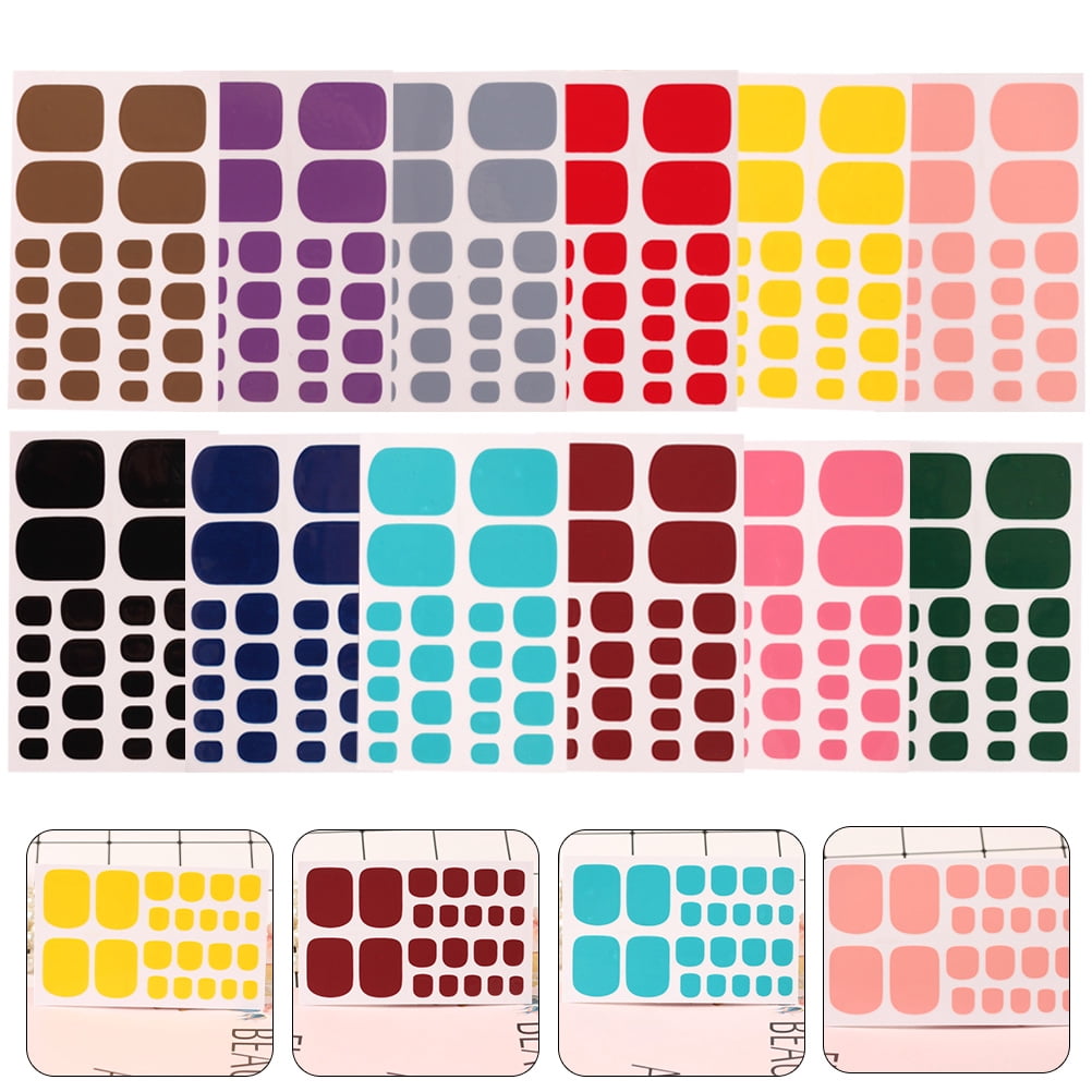 Sticker Paper Nail WRISTBIQUE Nail Stickers Decals 12 Sheets for Nails and Toenails ...