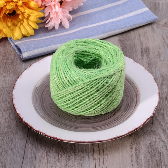 WRISTBIQUE Jute Twine Rope Hemp Cord Light Green 1Set