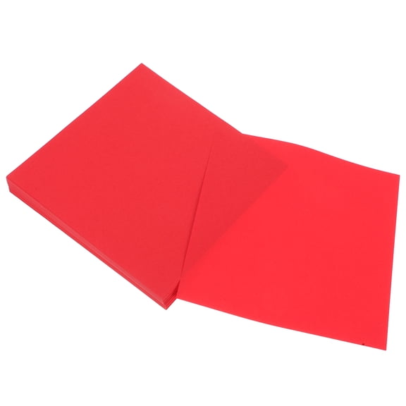WRISTBIQUE Origami Crane Paper Red Double Sided for DIY Easy Folding Craft Supplies