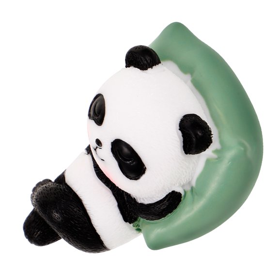 WRISTBIQUE Cute Panda Car Accessory Resin Figurine for Dashboard Adds Charm Multi
