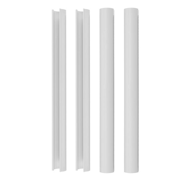 WRISTBIQUE Bathroom Radiator Pipe Cover White 4Pcs 7.9In