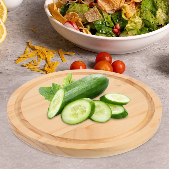 WRISTBIQUE Table Plate Board Chopping Board Pine Wood Serving General Users Dining 1Pcs