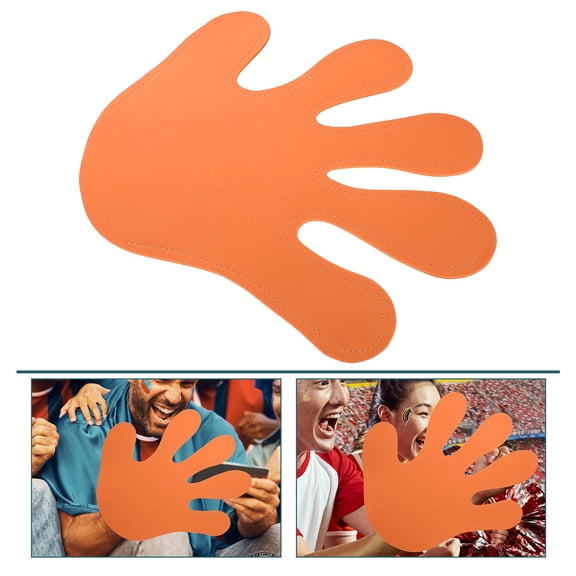 WRISTBIQUE Orange Eva Giant Cheering Hand for Sports Events Concerts and Party Celebrations