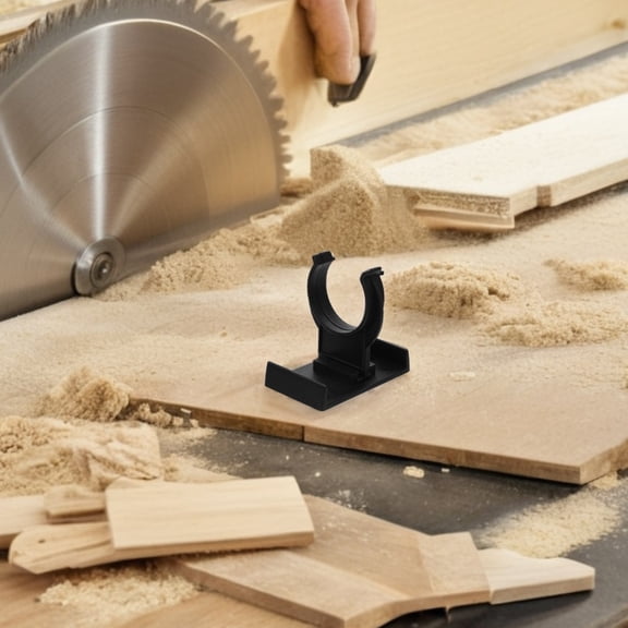 WRISTBIQUE 16Pcs Thickened Adjustable Furniture Leg Clips Stable Support Plastic Toe Kick Black