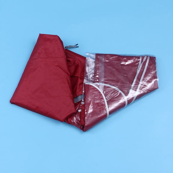 WRISTBIQUE Foldable Oxford Fabric Raincoat Poncho for Motorcycle Cycling Red