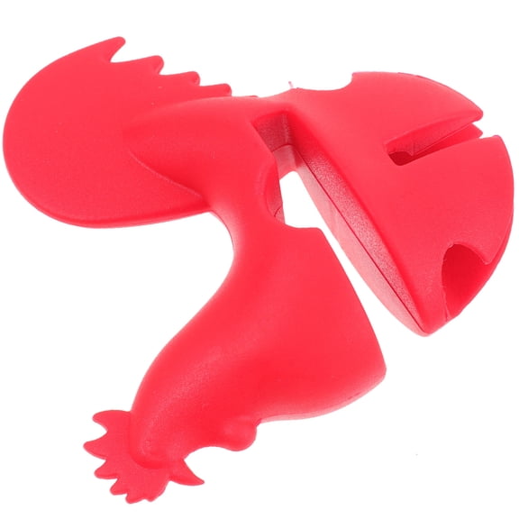 WRISTBIQUE Practical Boil Stopper 1Pack Red Silicone Spill-Proof Lifter for Kitchen Use
