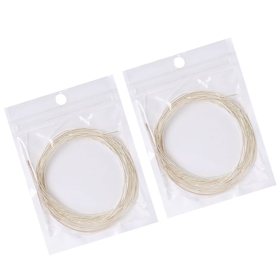WRISTBIQUE Acoustic Guitar Strings Steel Core Stainless Easy Install Beige Set