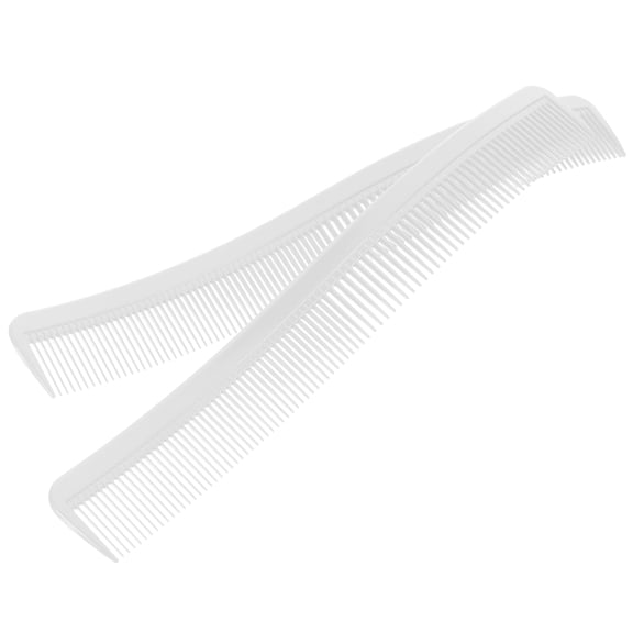 WRISTBIQUE Professional Plastic Hair Comb for Daily Use in Barbershops and Salons, White, Compact Size