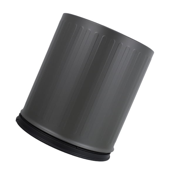 WRISTBIQUE Compact Dark Grey Recycling Bin Plastic and Carbon Steel for Home Use
