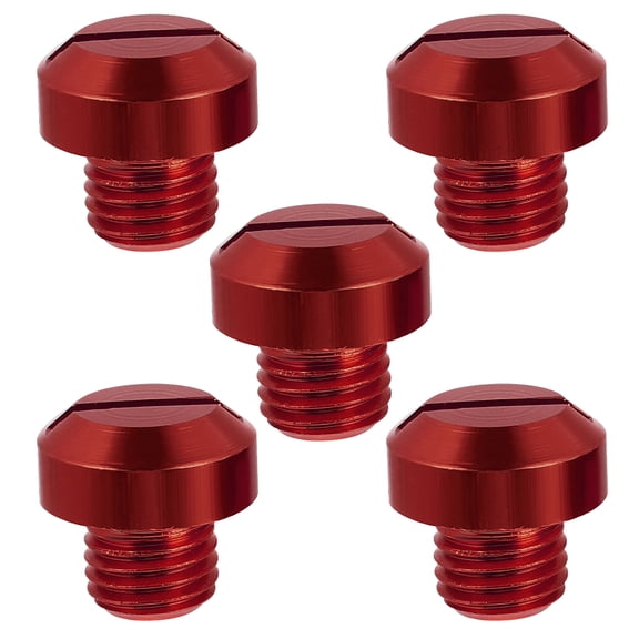 WRISTBIQUE -Pack Aluminum Alloy Motorcycle Mirror Bracket Threaded Hole Plug 1.60x1.60x1.50cm Replacement
