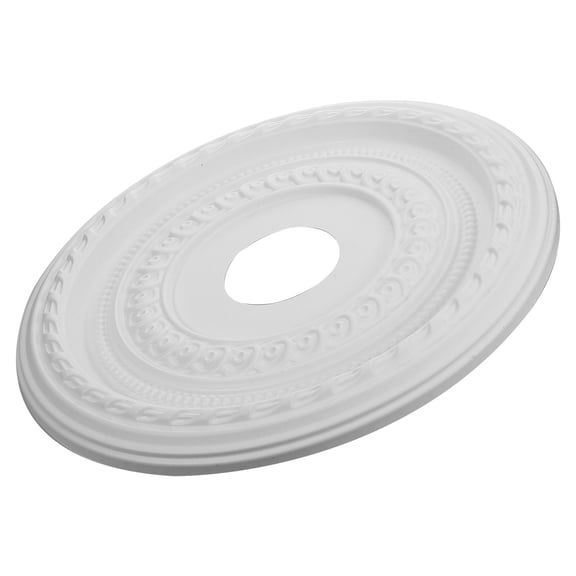 WRISTBIQUE Decorative Ceiling Medallion Victorian Light Fixture White PU Lighting Decoration for Commercial Spaces 1Pack