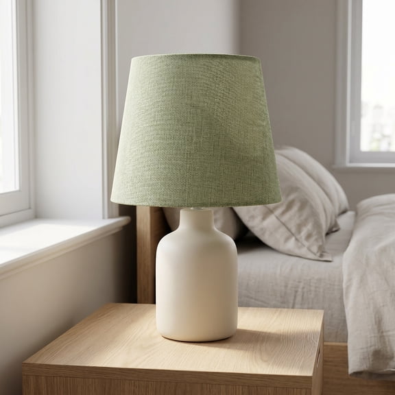 WRISTBIQUE Sage Green Nordic Style Table Lamp Shade 1pcs Small Patterned Lamp Shades