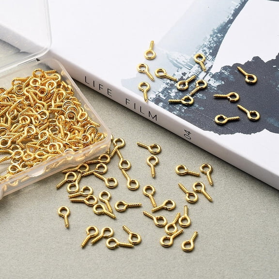WRISTBIQUE 800 Pieces of Screw Eyelets Iron for Repair in and Silver