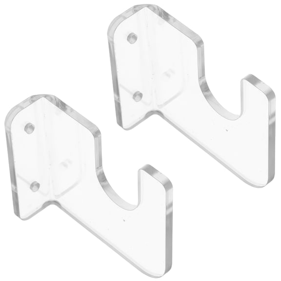 WRISTBIQUE 2Pcs Transparent Skateboard Wall Display Rack with Snowboard Storage and Easy Installation