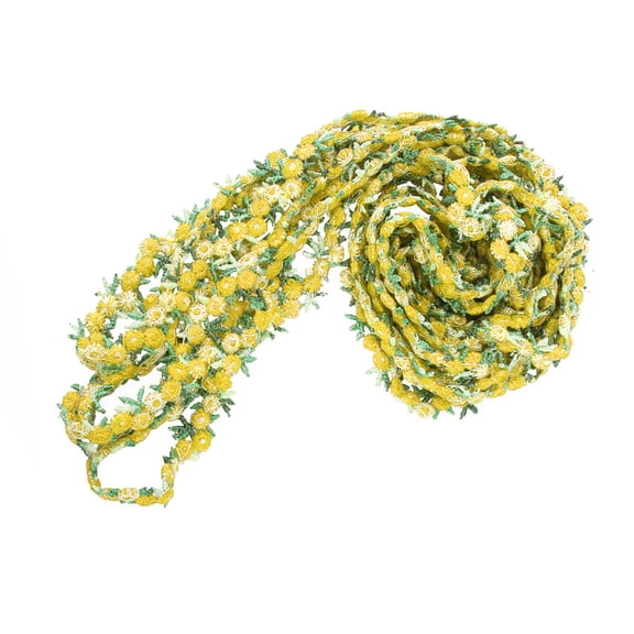 WRISTBIQUE Floral Sewing Trim Ribbon, Polyester Silk Craft Ribbon for Women, 1 Pack for Arts, and Sewing Projects