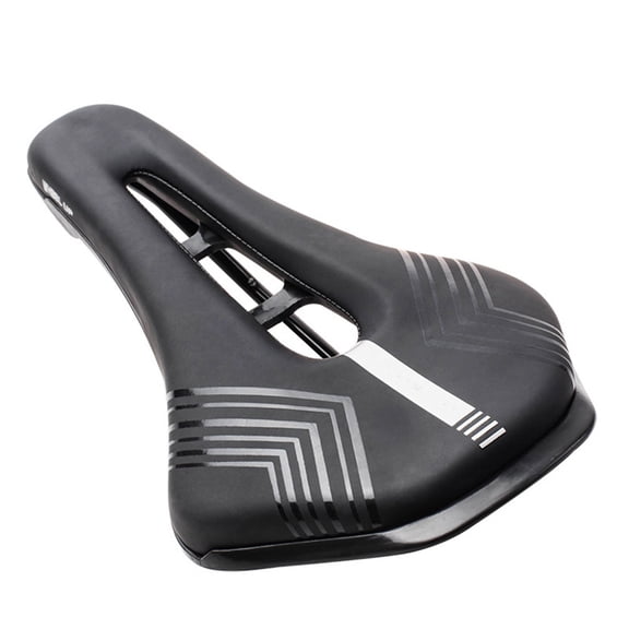 WRISTBIQUE Comfortable Silicone Bike Seat with Reflective Strip, Easy to Clean and Install Cycling Saddle for Safe Riding