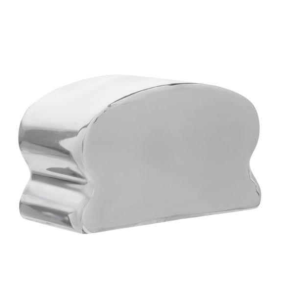 WRISTBIQUE Stainless Steel Handrail End Cap Plated Silver Durable Stair Railing Accessory for Home Use
