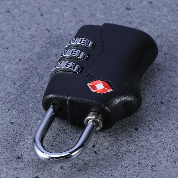 WRISTBIQUE Tsa Approved Password Lock for Luggage Advanced Zinc Alloy Black Security Lock