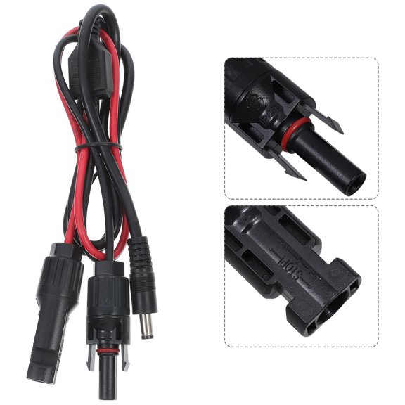 WRISTBIQUE Solar Connector Cable to Dc5525 Adapter Multi Color for Installation